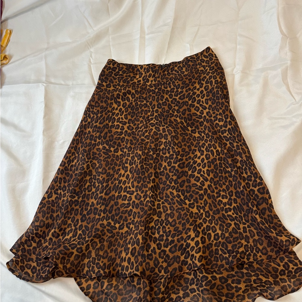 Leopard Print Women's Skirt